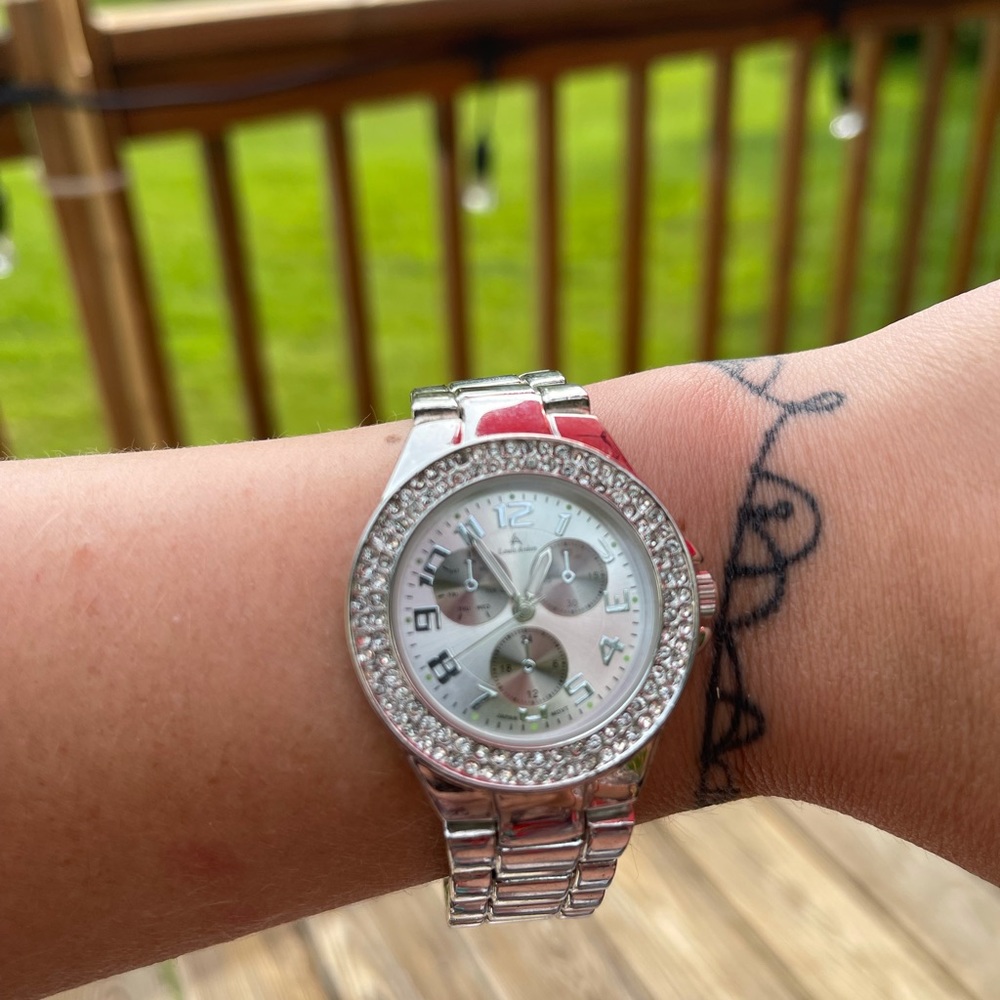 Louis Arden diamond bezel watch, untested